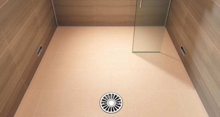 Jaki spadek pod prysznicem